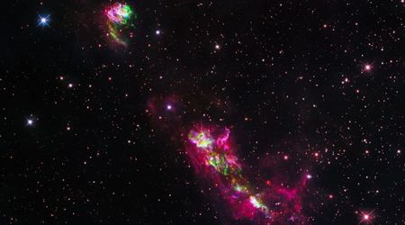 Hubble Space Telescope captures powerful stellar explosion lighting up nearby clouds