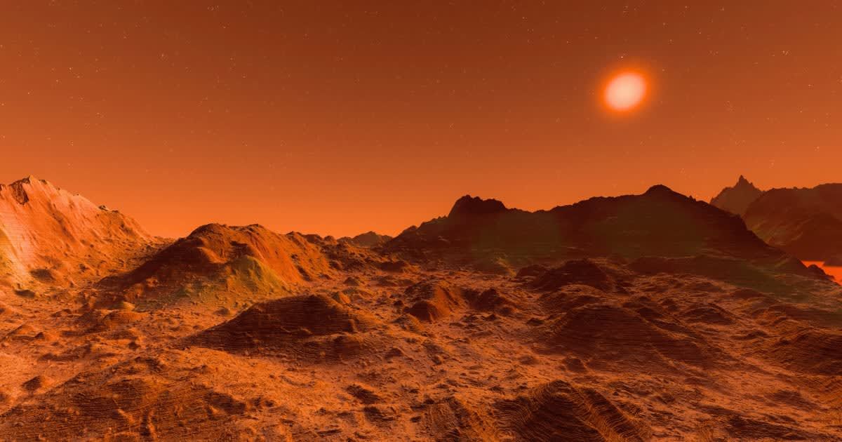 An illustrated image of Mars. (Representative Image Source: Getty | Westend61)