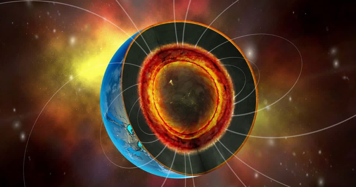 Deep layers of molten rock inside some super-Earths could generate powerful magnetic fields and help shield these exoplanets from harmful radiation (Cover Image Source: University of Rochester | Michael Franchot)