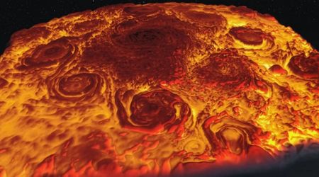 Mysterious weather patterns of Jupiter and Saturn's poles reveal secrets about their interiors