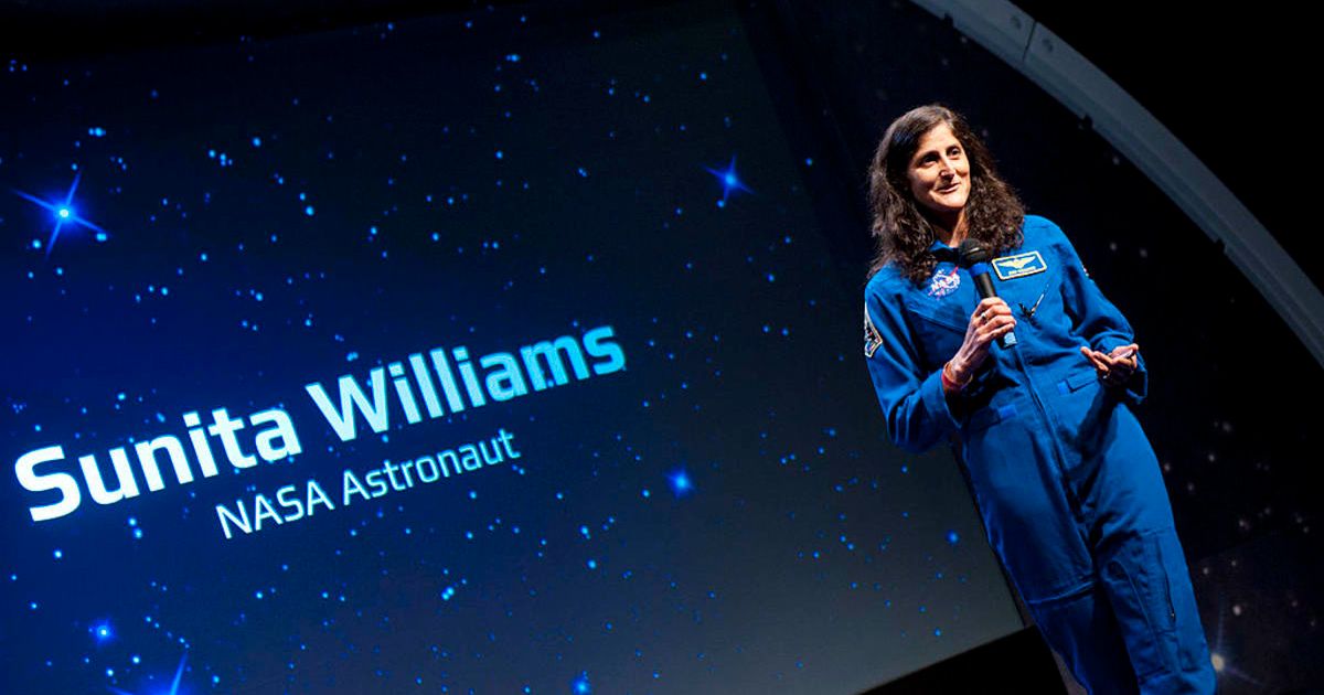 Sunita Williams attends YouTube Space Lab Competition. (Cover Photo by Leigh Vogel/Getty Images for YouTube)