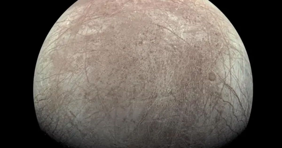 A view of Jupiter's icy moon Europa as captured by JunoCam aboard NASA's Juno spacecraft. (Cover Image Source: NASA/JPL-Caltech/SwRI/MSSS/Kevin M. Gill)