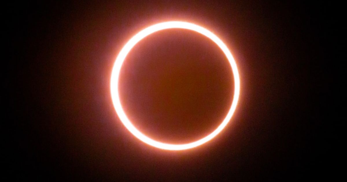 Photograph of an annular solar eclipse that occurred on October 14, 2023. The photograph was taken from Fillmore, Utah, USA. (Representative Cover Image Source: Getty Images: Rebecca Harding)