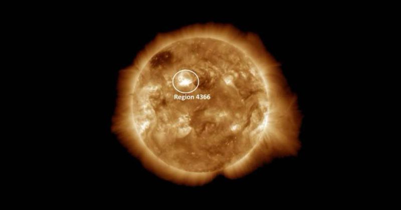 Sunspot region 4366 erupts with yet another X-class solar flare, causes radio blackout