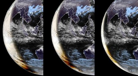 Satellite captures Moon’s shadow traversing Antarctica during February 17 annular solar eclipse
