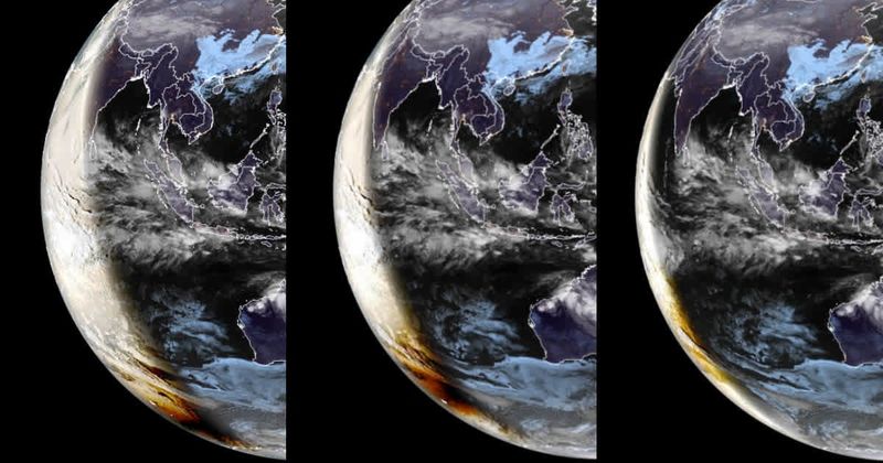 Satellite captures Moon’s shadow traversing Antarctica during February 17 annular solar eclipse