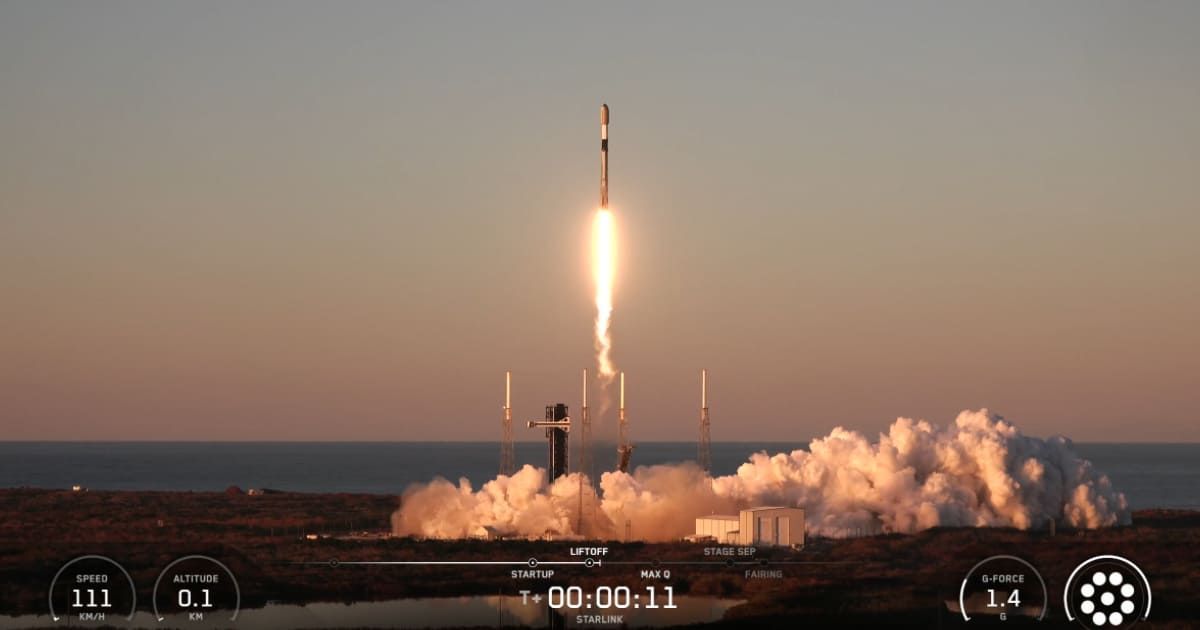 Falcon 9 lifts off from SLC-40 of Cape Canaveral Space Force Station in Florida, carrying 29 Starlink satellites on February 24, 2026. (Cover Image Source: SpaceX)