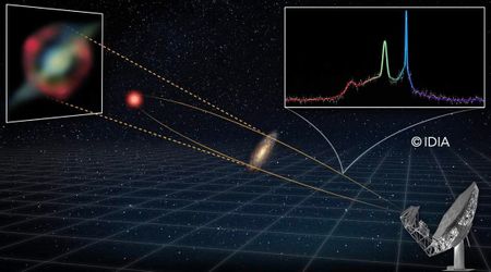 MeerKAT uncovers record-setting cosmic laser in a galaxy 8 billion light-years away