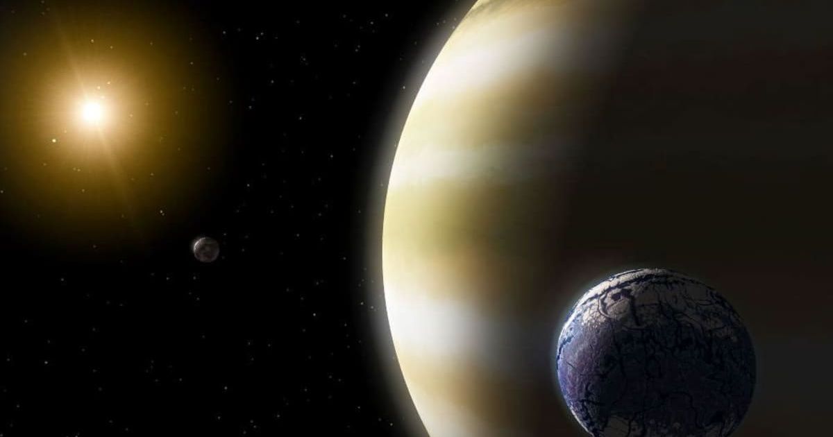 This image shows an Earth-like 'exomoon' orbiting a gas giant planet in a star's habitable zone. (Representative Cover Image Source: NASA/JPL-Caltech)