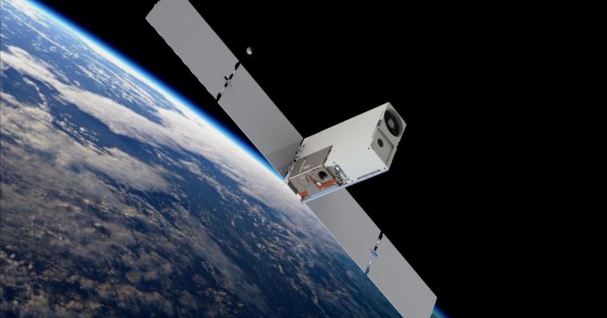 Artist’s illustration of the SPARCS CubeSat in orbit above Earth. (Representative Cover Image Source: Arizona State University/NASA)