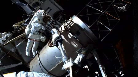 NASA astronauts complete the first US spacewalk in almost a year outside International Space Station