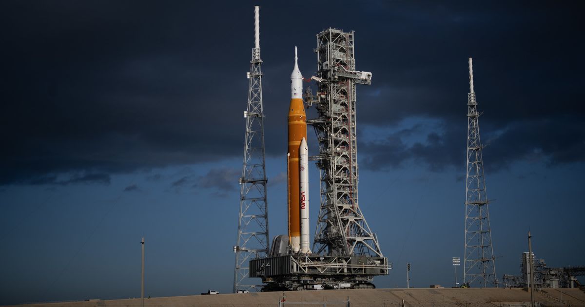 Image of NASA’s SLS rocket and Orion spacecraft rolling up the incline to Launch Pad 39B at Kennedy Space Center, March 20, 2026. (Cover Image Source: NASA/Joel Kowsky)