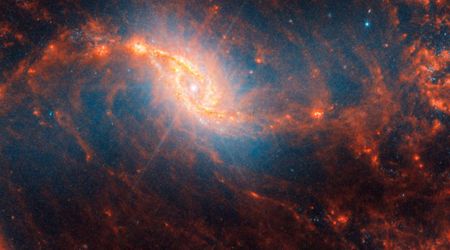 Heavy elements like oxygen help decode a distant spiral galaxy's evolution