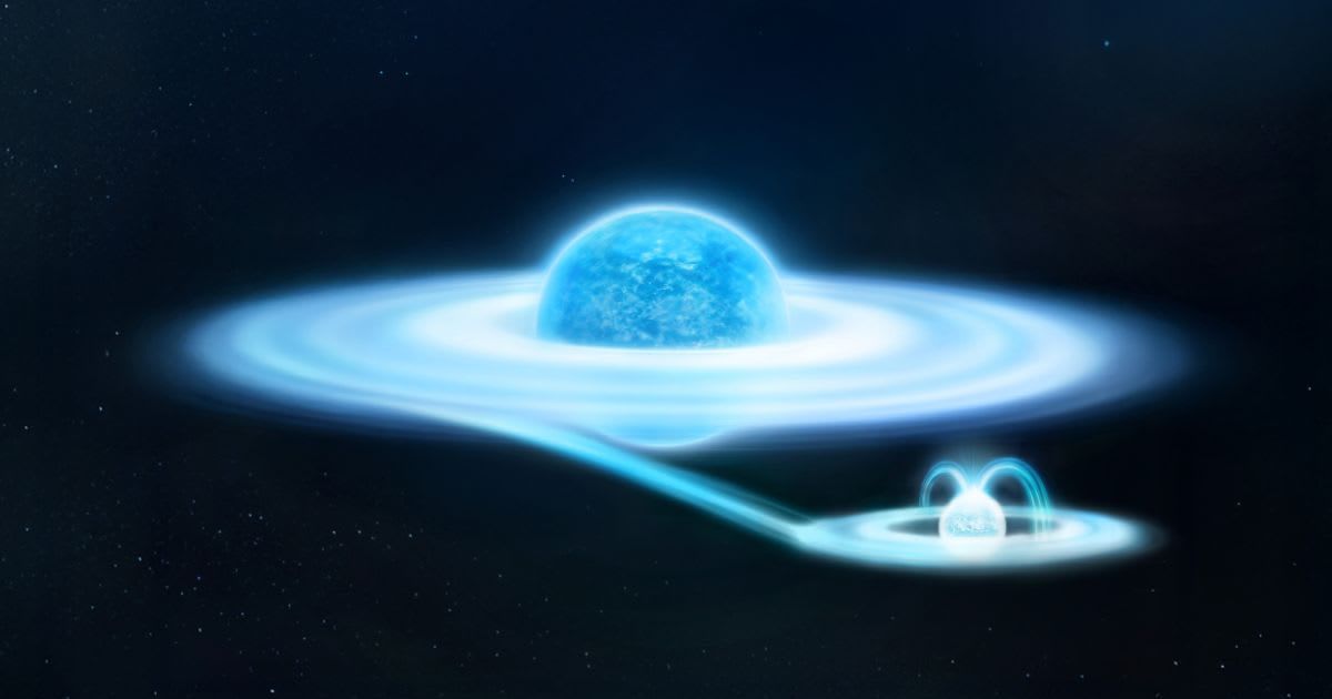 This artist's impression visualises the massive star gamma-Cas and its small-but-dense white dwarf companion. (Representative Cover Image Source: ESA / Y. Nazé)