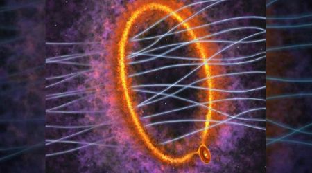 Baby stars don’t grow quietly—ALMA captures how a young star 'sneezes' rings of energy into space