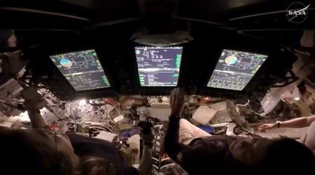 Artemis II astronauts Christina Koch and Jeremy Hansen complete manual piloting demo