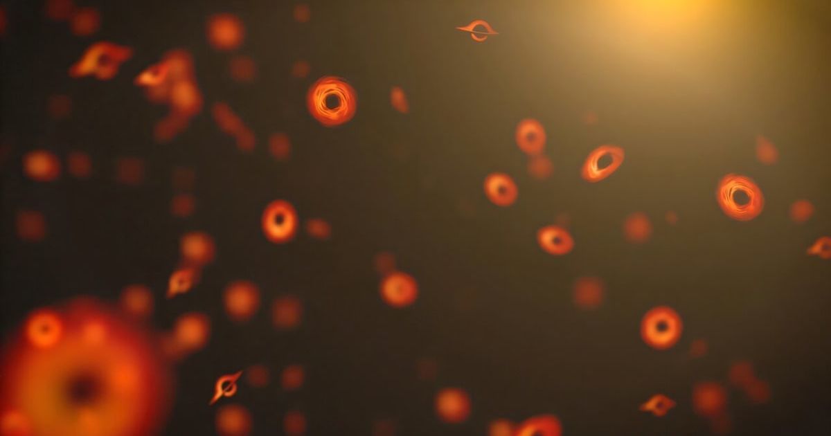 Artist's depiction of Primordial Black Holes. (Representative Cover Image Source: NASA's Goddard Space Flight Center)