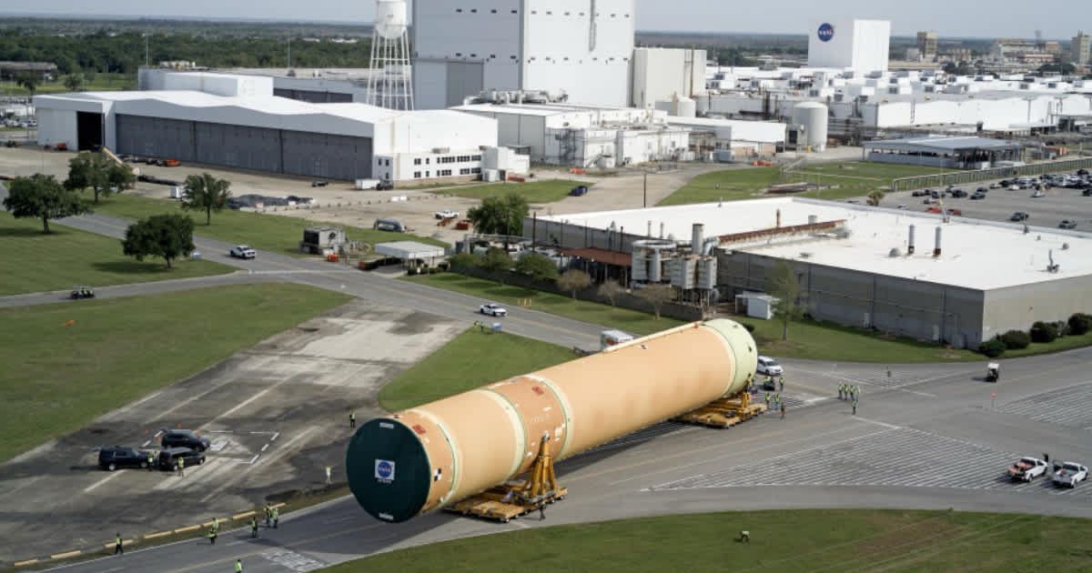 NASA Rolls Out Artemis III Core Stage