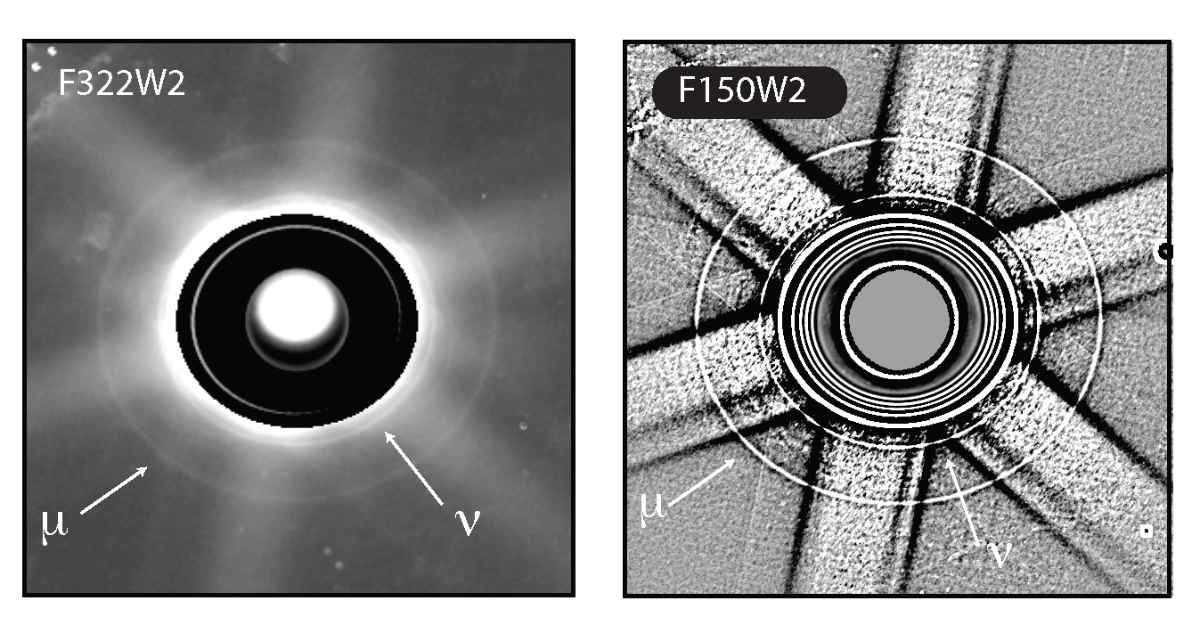 Uranus outer ring system as imaged with JWST on February 2, 2025. (Cover Image Source: NASA)