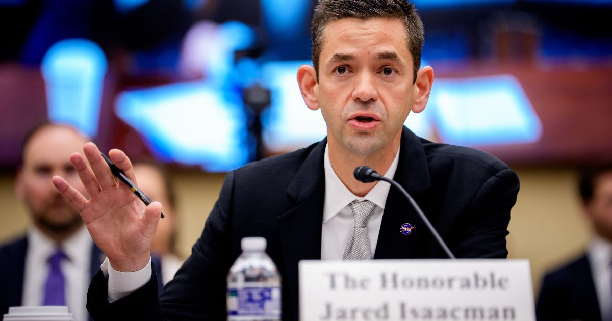  NASA Administrator Jared Isaacman speaks during a House Science, Space, and Technology Committee hearing on Capitol Hill on April 22, 2026 in Washington, DC. (Cover Image Source: Andrew Harnik/Getty Images)