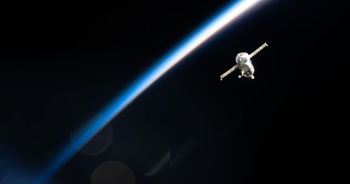 Russia's Progress 92 cargo spacecraft departs the International Space Station on March 16, 2026. (Representative Cover Image Source: NASA)