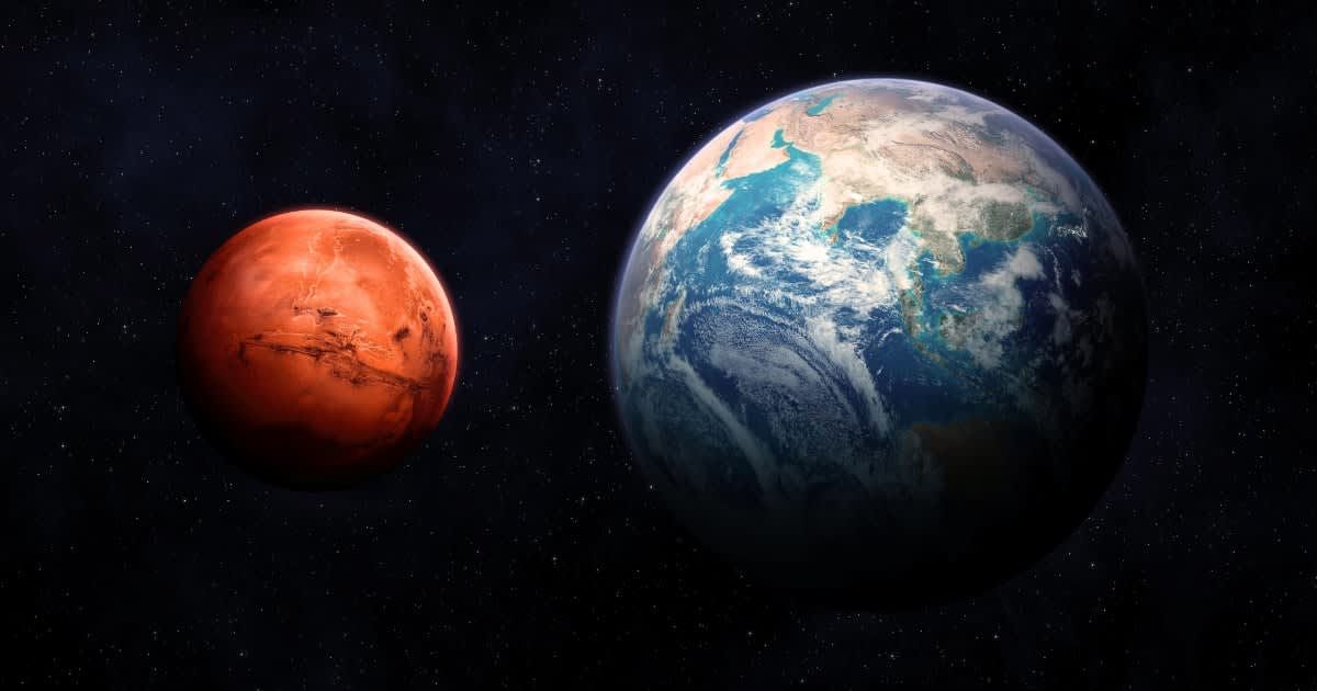 Mars and Earth size comparison showing the diameters of the planets Mars and Earth. Colonization of Mars. (Representative Cover Image Source: Getty Images | NASA and Buradaki)