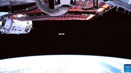 China's Tianzhou-9 cargo spacecraft undocks from Tiangong space station, headed for re-entry