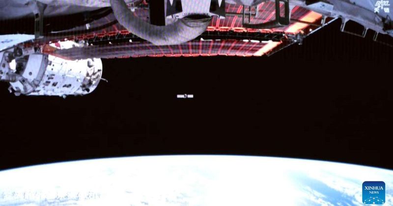 China's Tianzhou-9 cargo spacecraft undocks from Tiangong space station, headed for re-entry