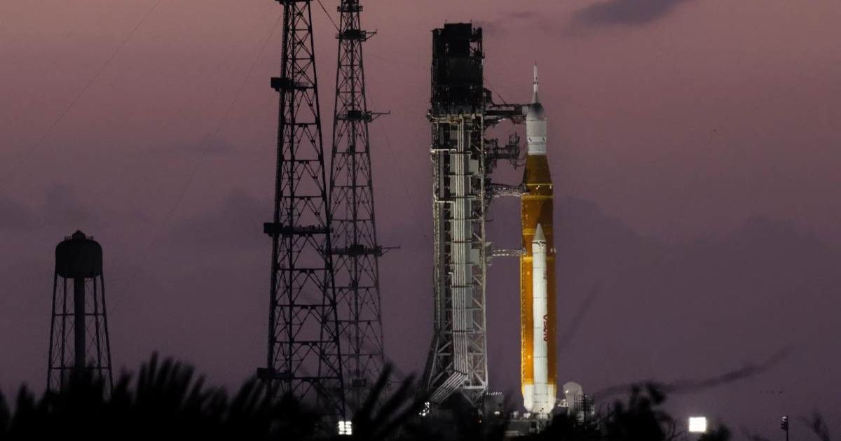 The Sun rises behind NASA’s Artemis II SLS rocket and Orion spacecraft on top of a mobile launcher at Launch Complex 39B at NASA’s Kennedy Space Center in Florida on March 30, 2026.(Representative Cover Image Source: NASA | Jim Ross)
