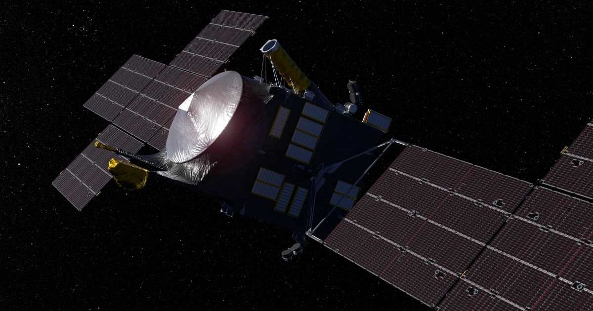 Computer-generated illustration of NASA's Psyche spacecraft. (Representative Cover Image Source: NASA )