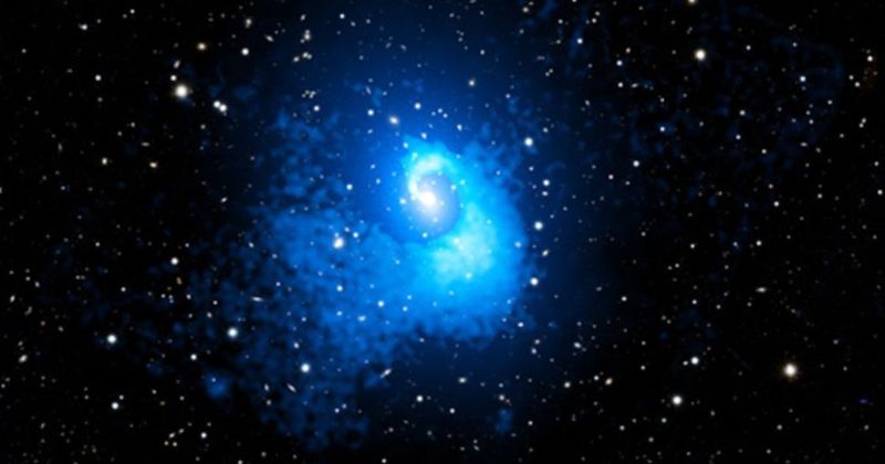 NASA's Chandra finds the 'most relaxed' galaxy cluster in the universe had a rather turbulent past