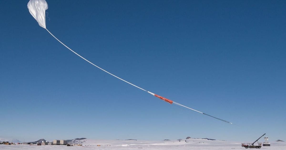 This image shows PUEO at the Long Duration Balloon Facility in Antarctica, immediately after balloon release. (Cover Image Source: NASA/Scott Battaion)