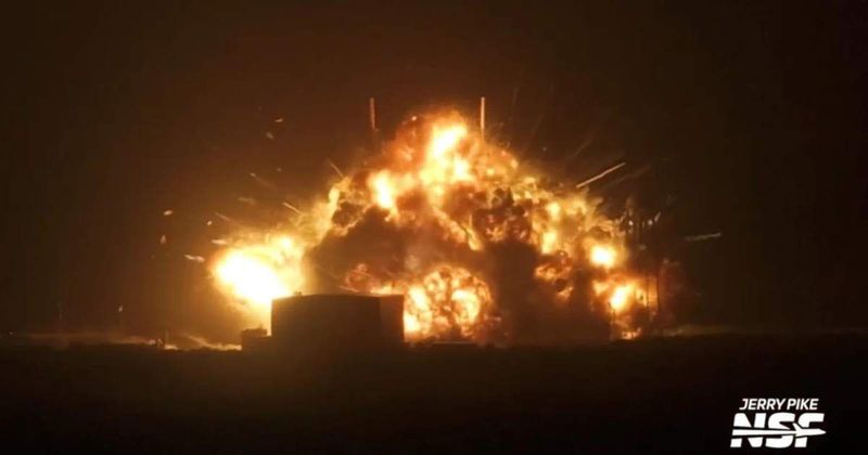 Blue Origin's New Glenn rocket explodes during static fire test at Cape Canaveral Space Force Station