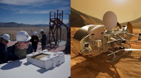 Heat shield for NASA's Dragonfly mission undergoes thermal testing in New Mexico desert