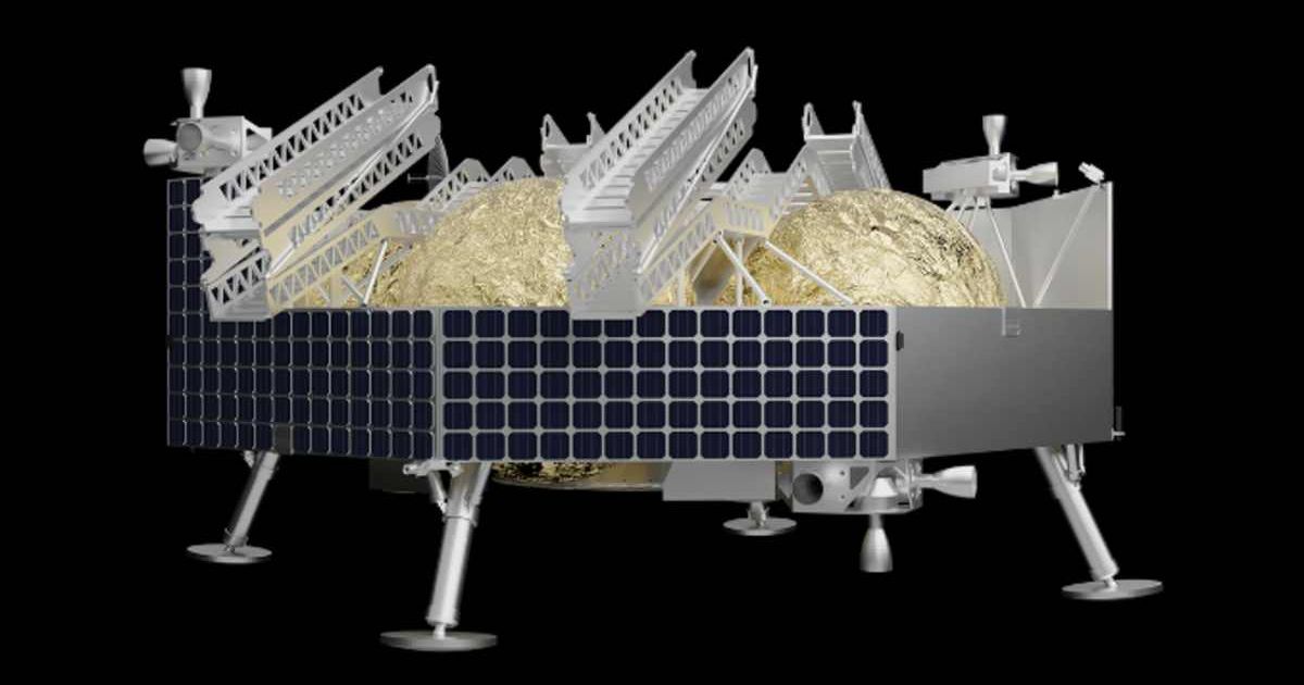 An image of Astrobotic's Griffin lander against a black background. (Cover Image Source: Astrobotic)