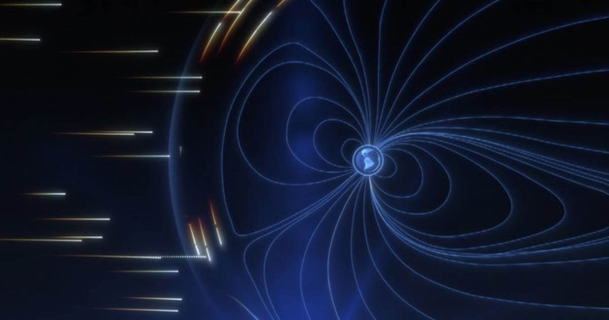 Earth’s magnetic field deflects solar energetic particles. Artemis II will mostly fly outside the natural shielding provided by the Earth’s magnetic field. (Cover Image Source: NASA Goddard/CIL/Wes Buchanan, Krystofer Kim)