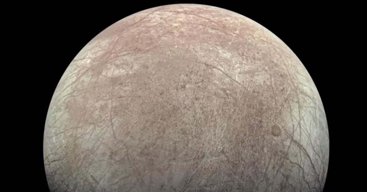 A view of Jupiter's icy moon Europa as captured by JunoCam aboard NASA's Juno spacecraft. (Cover Image Source: NASA/JPL-Caltech/SwRI/MSSS/Kevin M. Gill)