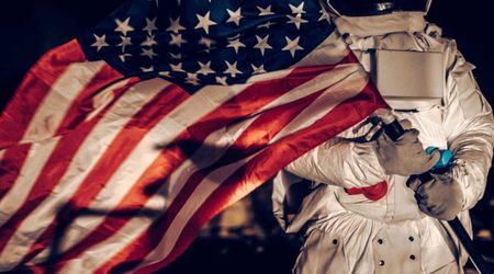 What happened to the historic American flags planted on the Moon by Apollo astronauts?