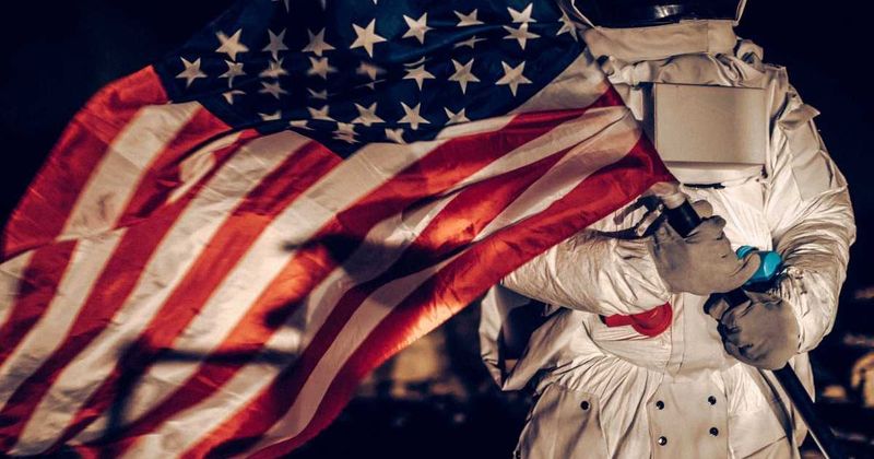What happened to the historic American flags planted on the Moon by Apollo astronauts?