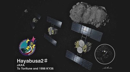 Japan’s Hayabusa2 completes high-speed flyby of asteroid Torifune, releases new images