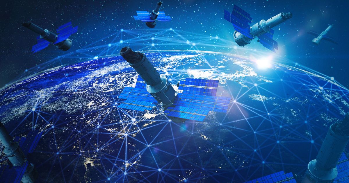 Illustration showing satellites around Earth. (Representative Cover Image Source: Getty Images)