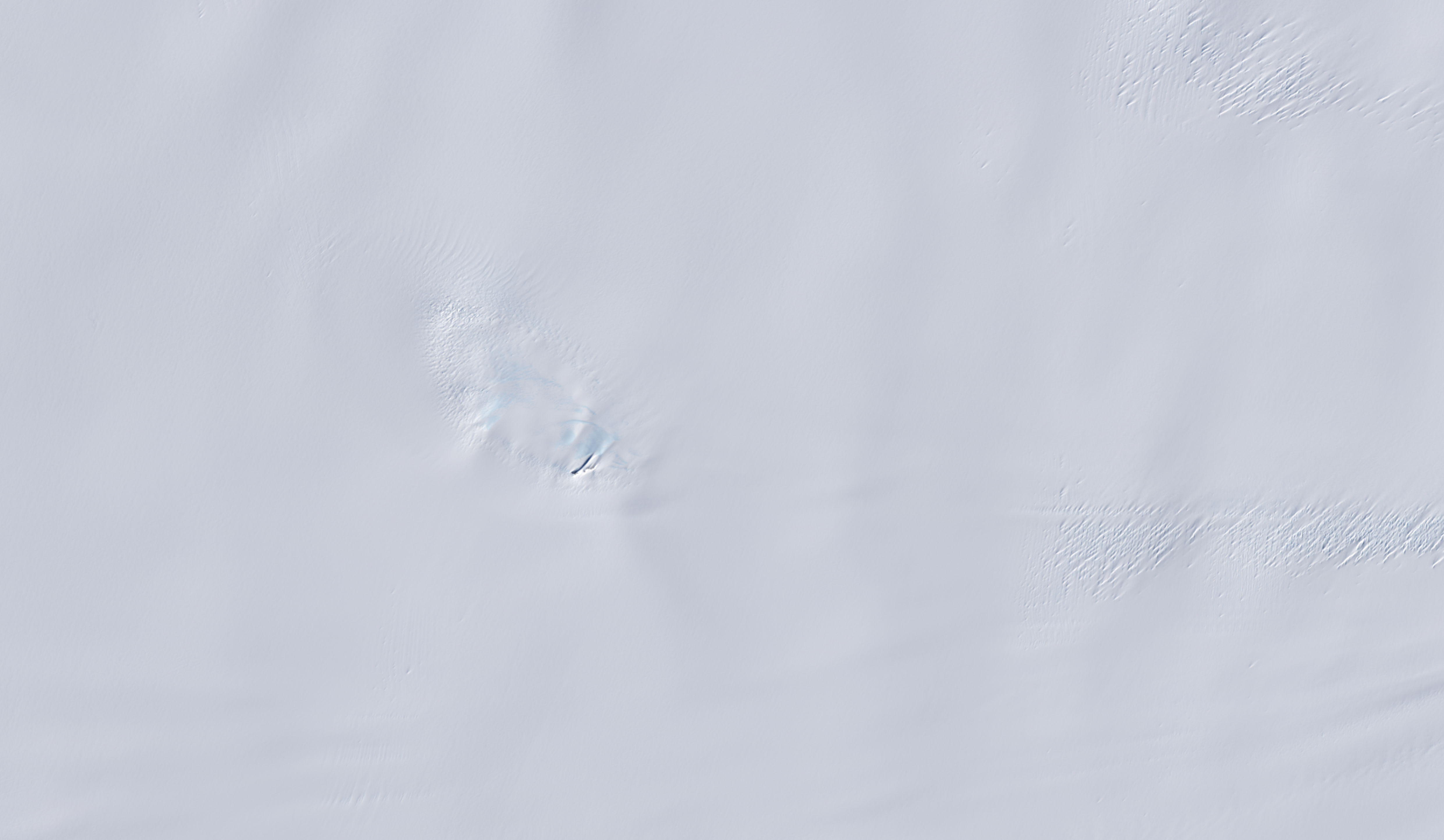 An image of Nunatak Zaterjavshijsja captured by the Landsat 9 satellite on Nov. 2, 2025.