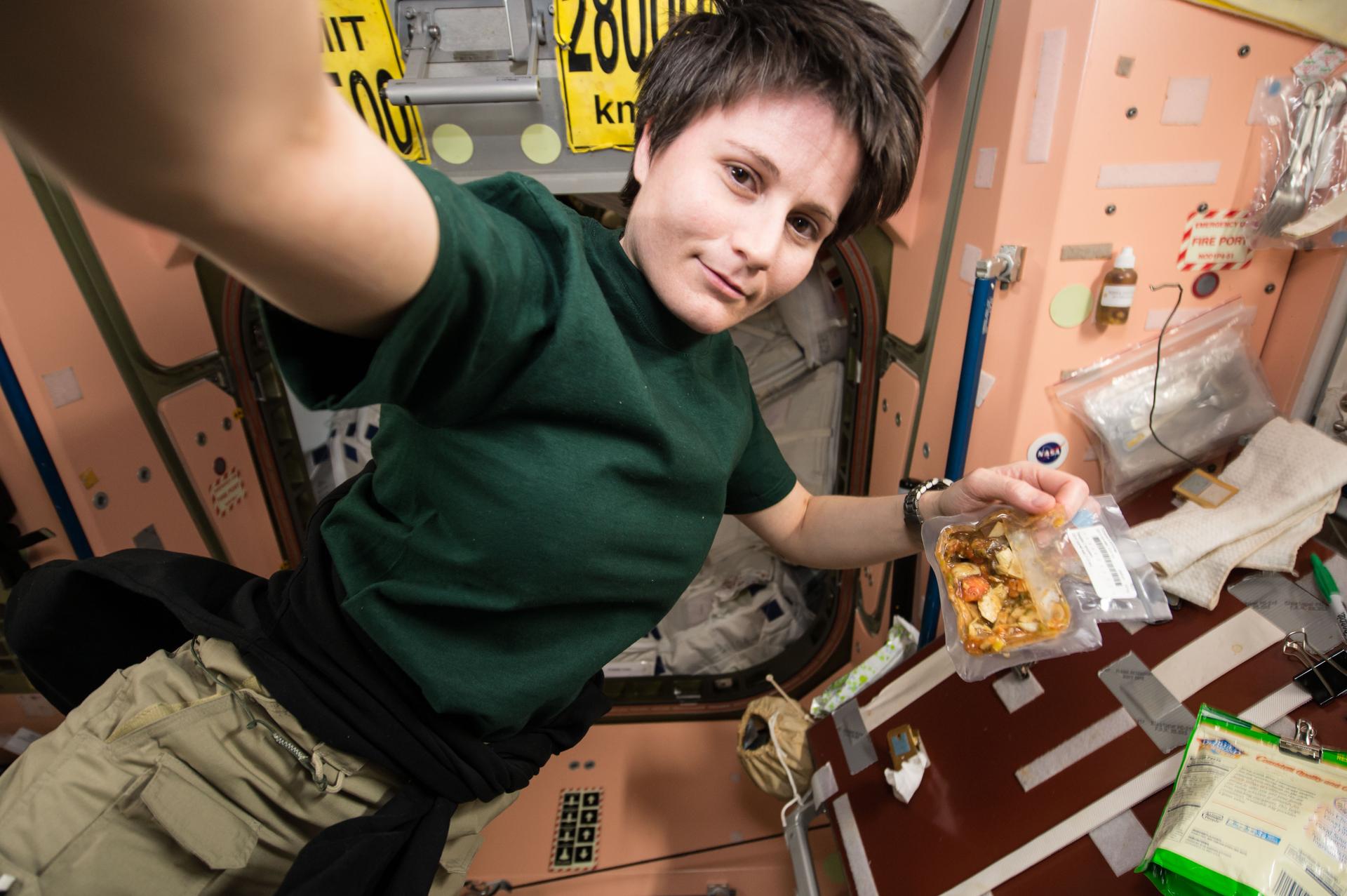 Samantha Cristoforetti of the European Space Agency (ESA) in December 2014. (Image Source: NASA)