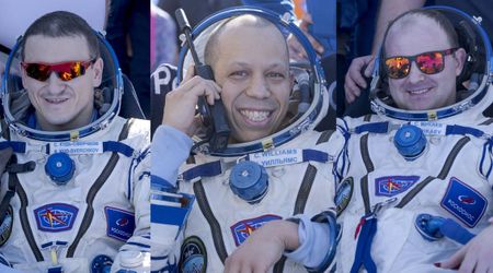 Three astronauts land on Earth after 8-month stay aboard International Space Station—watch video