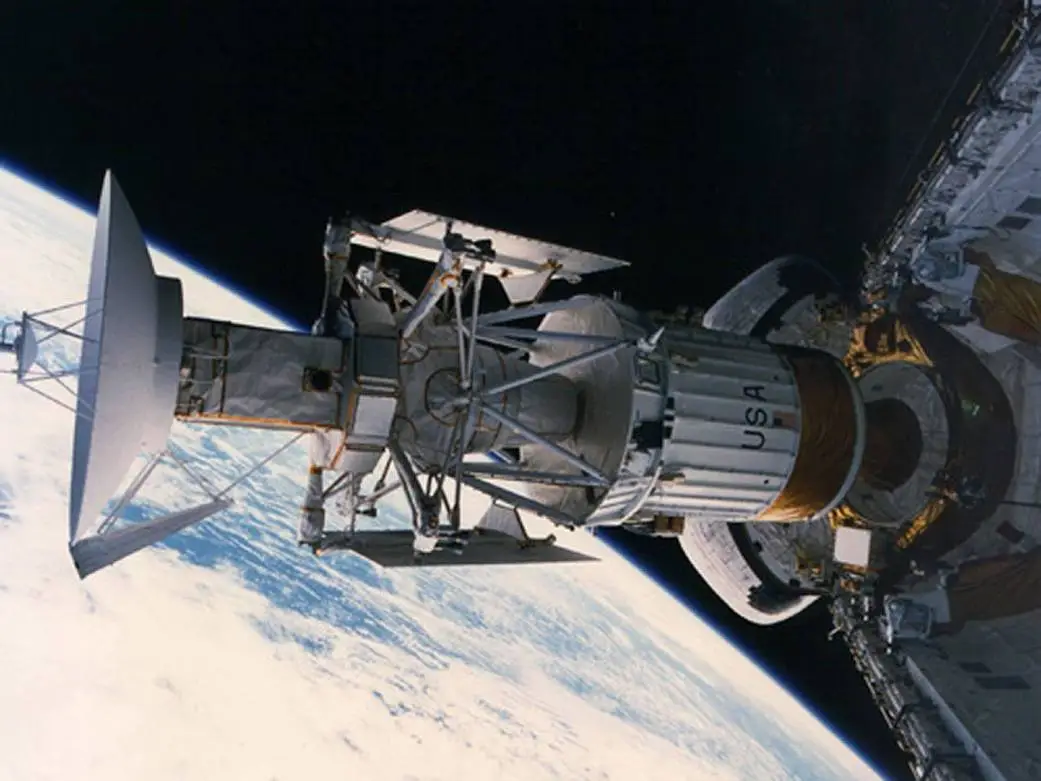 Deployed on the STS-30 mission of space shuttle Atlantis in 1989, the Magellan mission to Venus was the first planetary spacecraft to be launched from the space shuttle.