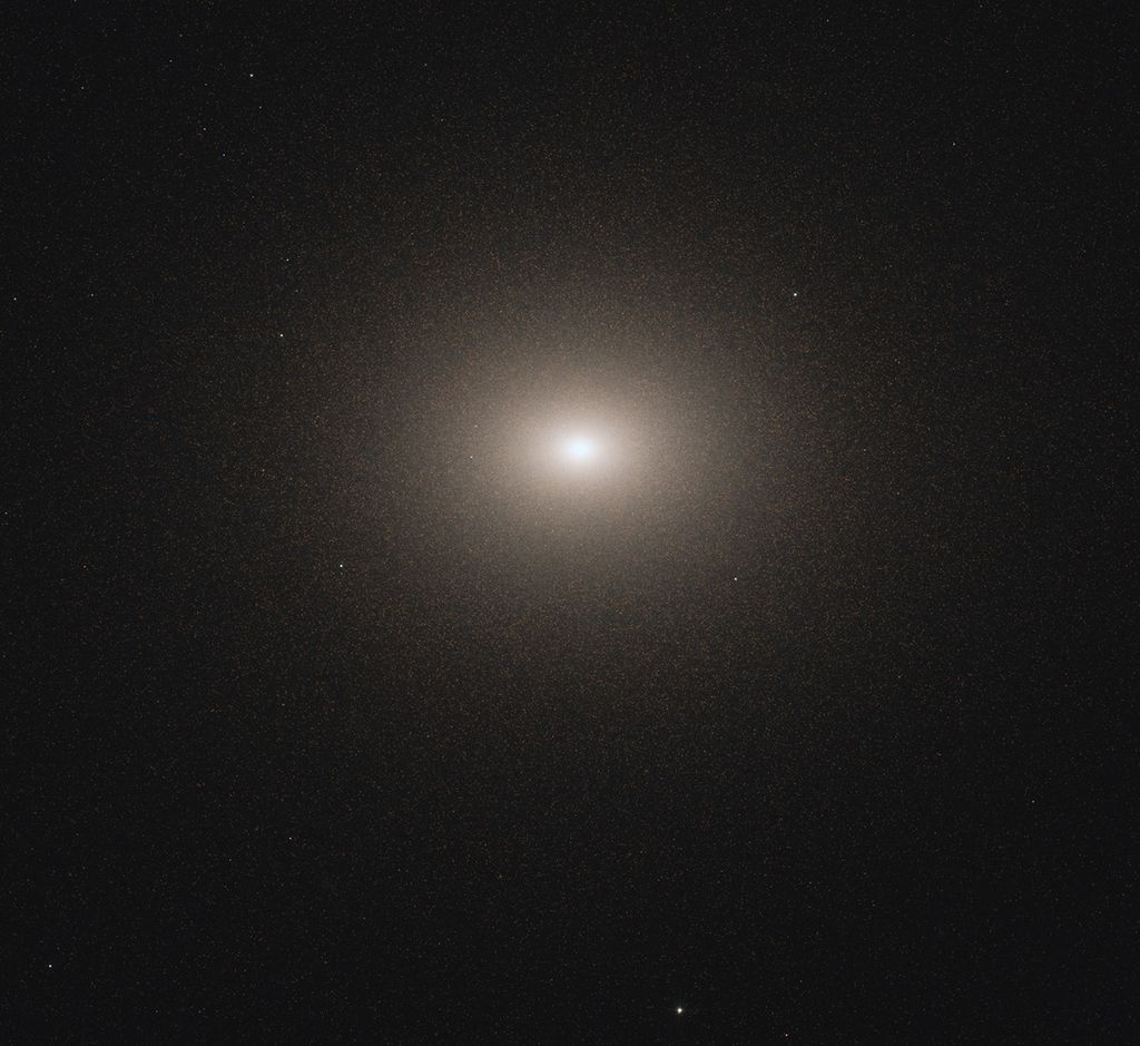 This Hubble image of Messier 32 was taken as part of the Panchromatic Hubble Andromeda Southern Treasury (PHAST).