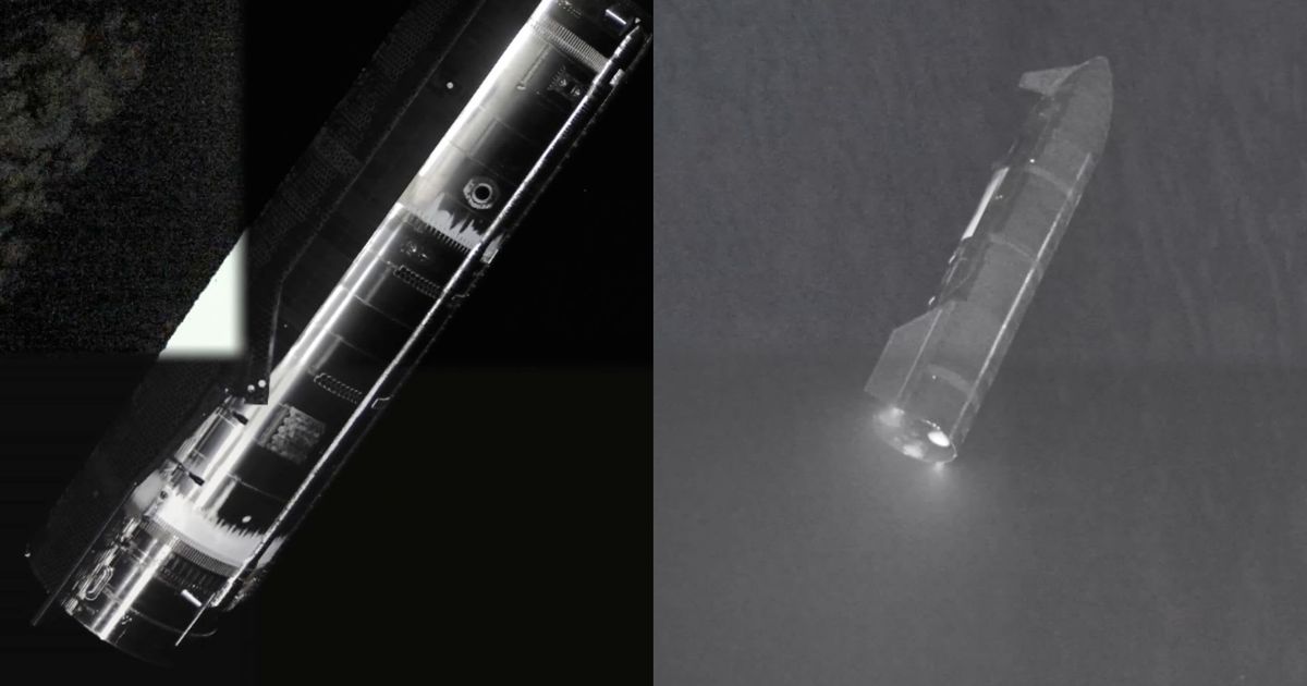 Views of Starship in space by a Starlink V3 satellite deployed on Starship's 13th test flight on July 24, 2026. (Cover Image Source: SpaceX)