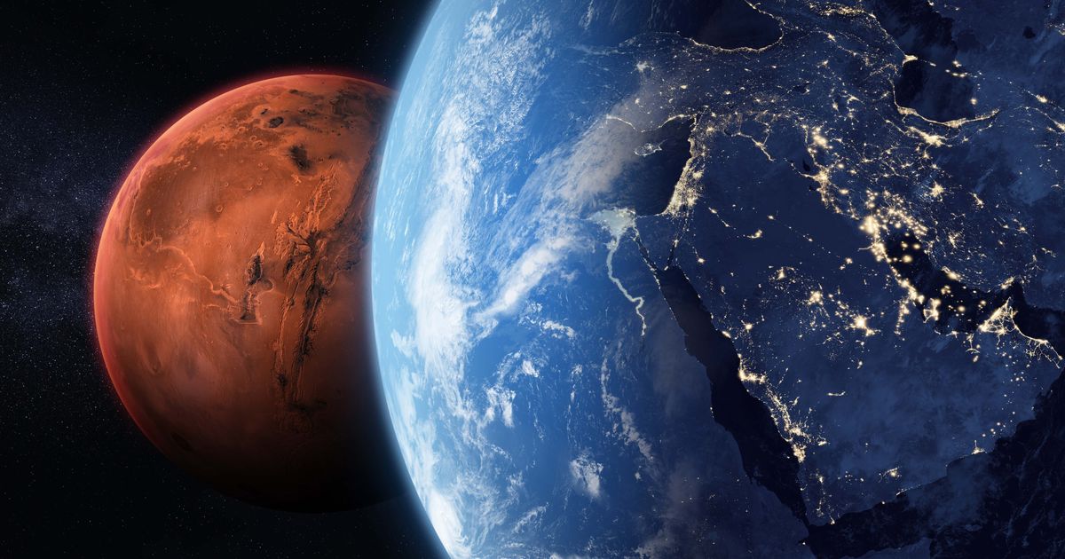 Earth and Mars. Middle East at night viewed from space. The elements of this image are furnished by NASA. (Cover Image Source: Buradaki| Getty Images)