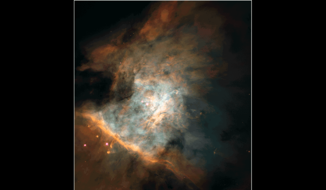 Four billion years ago, our solar neighborhood may have looked like this image of the Orion nebula.