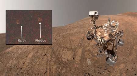 Perseverance captures incredible views of Earth vanishing behind Martian moon Phobos—see photos here